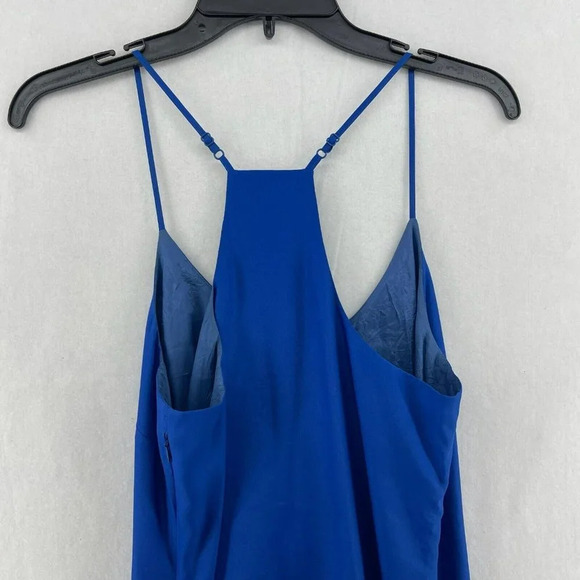 J.Crew Tank Top Women's 0 Royal Blue V Neck Racerback Adjustable Spaghetti Strap - Picture 7 of 10